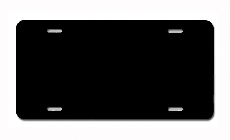 Customizable Front License Plate – Black | Carpe Diem Designs